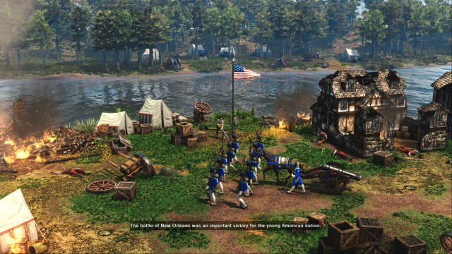 Screenshot: Das Remaster von Age of Empires 3 bot nur wenig neue Inhalte, die Einzelmissionen sind aber spannend inszeniert