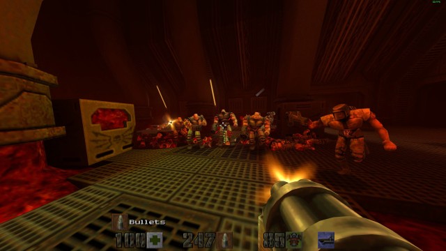 Screenshot: Für die neuen Level in der Neuauflage von Quake 2 steigerte Machine Games vor allem das Gegneraufkommen