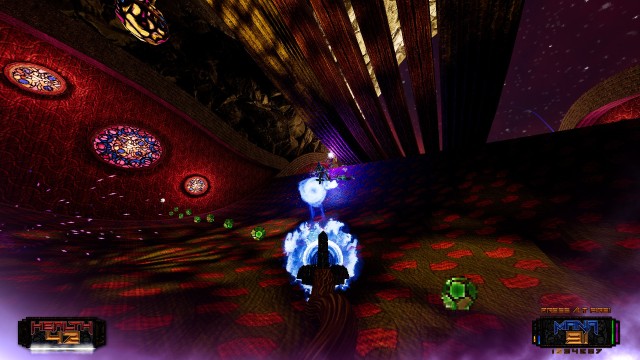 Screenshot: Szene aus dem magischen Boomer-Shooter Amid Evil