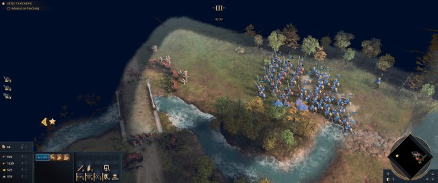 Screenshot: Die mongolische Kavallerie kann einfache Befestigungen einfach umgehen