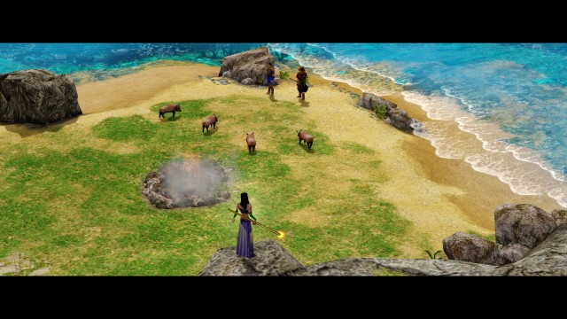Screenshot: Was Arkantos und Ajax auf der Insel der Zauberin Circe erwartet wissen sie in dieser Szene noch nicht - mir blieb die Mission aber bis heute in Erinnerung