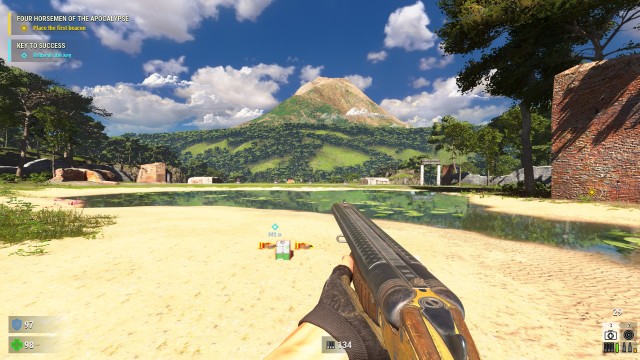 Screenshot: So schöne Aussichten gibt es im Spiel nur selten