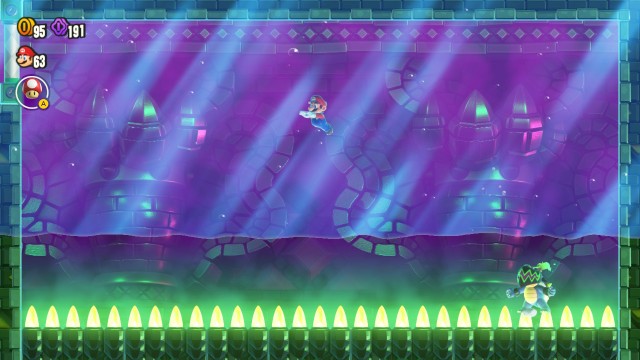 Screenshot: Boss-Kampf gegen Bowser-Jr mit Wasser: Diese Bosskämpfe zählen nicht zur Stärke des Spiels