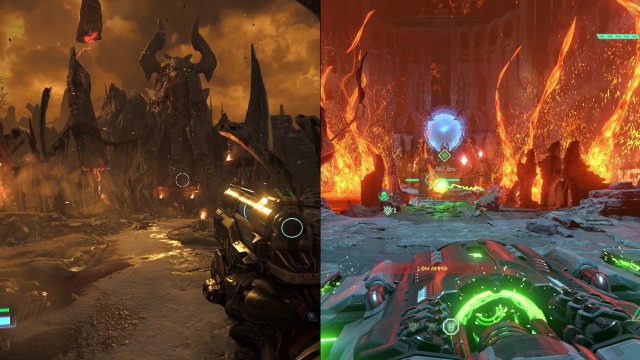 Screenshot: Die Hölle hat ein beiden Spielen eine tragende Rolle