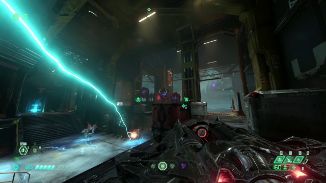 Screenshot: Der DLC fährt direkt schwere Geschütze auf: Umgebungsschaden, viele Gegner und wenig Platz zum Ausweichen