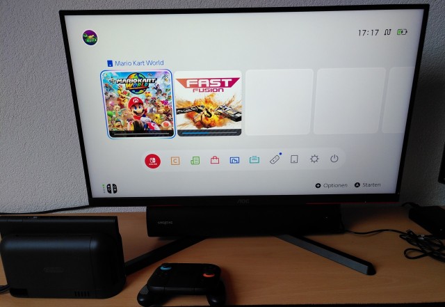 Screenshot: Ich habe meine Spiele nicht transferiert, sondern die Konsole neu eingerichtet, was in wenigen Minuten erledigt ist und ich die ersten Spiele downloaden konnte