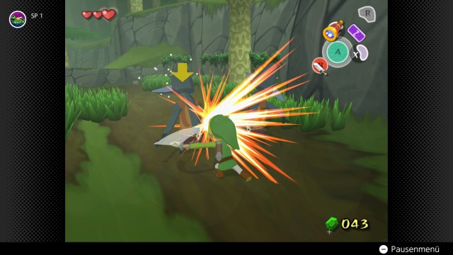 Screenshot: Die Cel-Shading-Grafik von Wind Waker kann immer noch ansehen, wenn man nicht zu sehr auf Schatten achtet