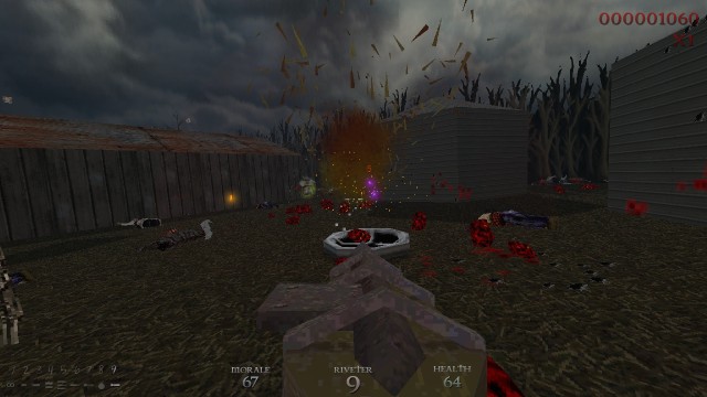 Screenshot: Endlosmodus von Dusk