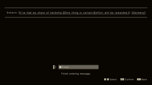 Screenshot: Meine Nachricht an andere Spieler