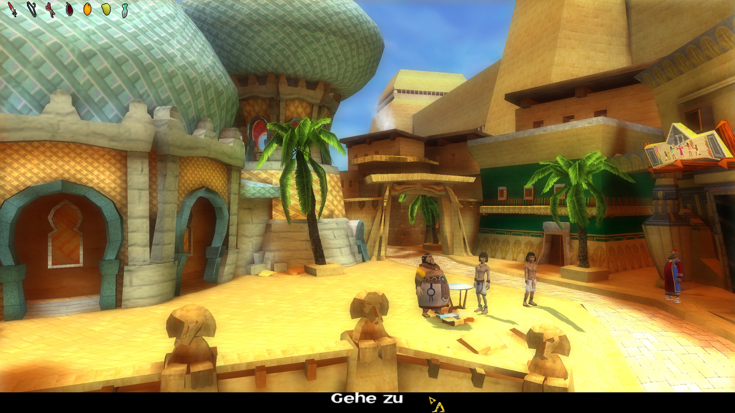 Screenshot: Spielszene aus Ankh